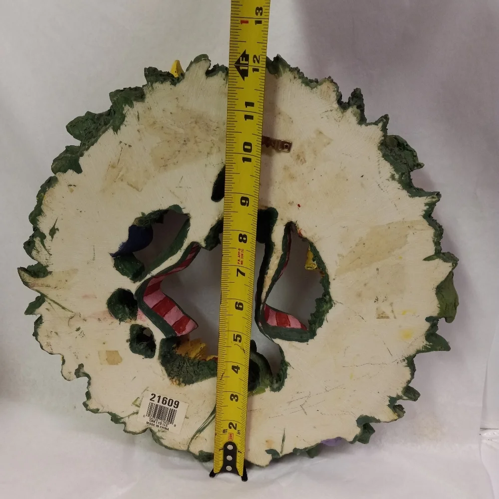 Wreath Resin Floral & Fruits Sunflower, Grapes,Apples,Orange, Wall Decor 13